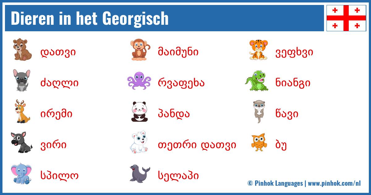 Dieren in het Georgisch