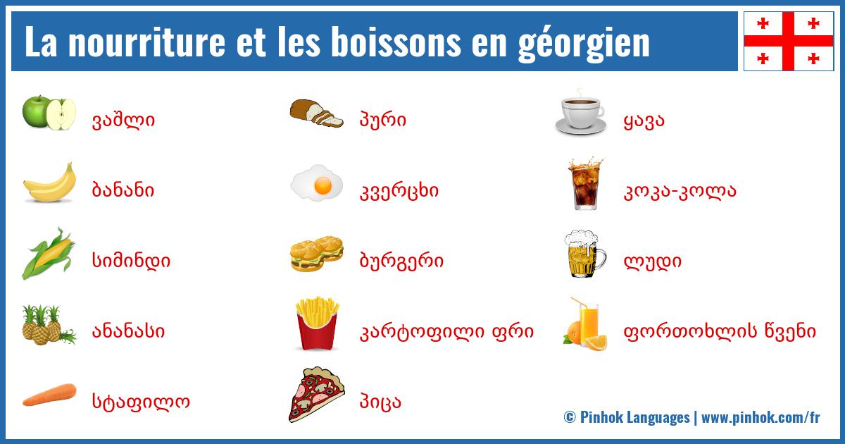 La nourriture et les boissons en géorgien