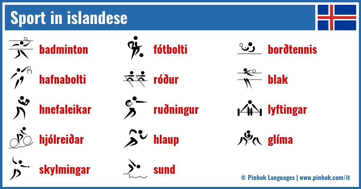 Sport in islandese