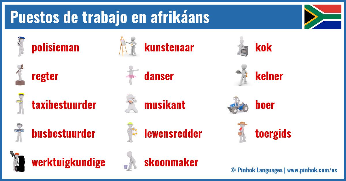 Puestos de trabajo en afrikáans